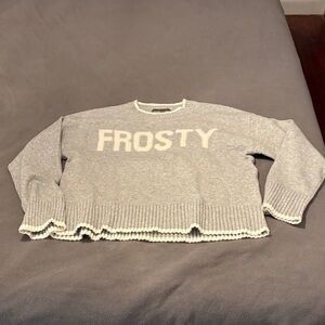 NWOT LOFT Gray Sweater "Frosty"
